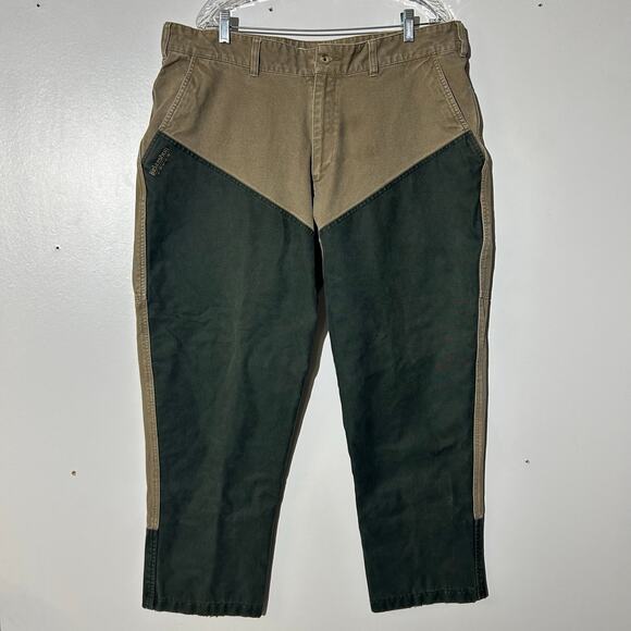 Columbia Gray Tan Briarshun Stout Brush Guard Canvas Hunting Pants Men’s Size 40 - Picture 1 of 7